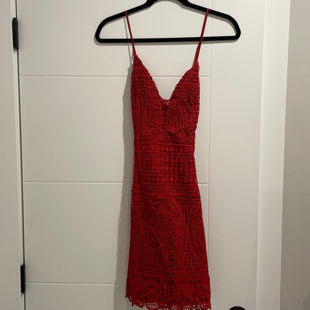Red lovers & friends dress